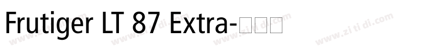 Frutiger LT 87 Extra字体转换